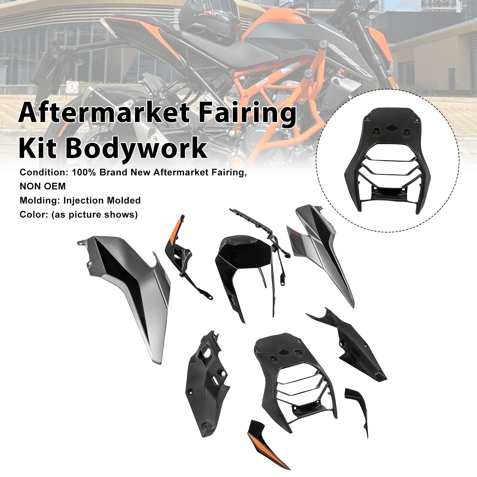 Injection Bodywork Fairing Kit for 390 DUKE 2017-2023