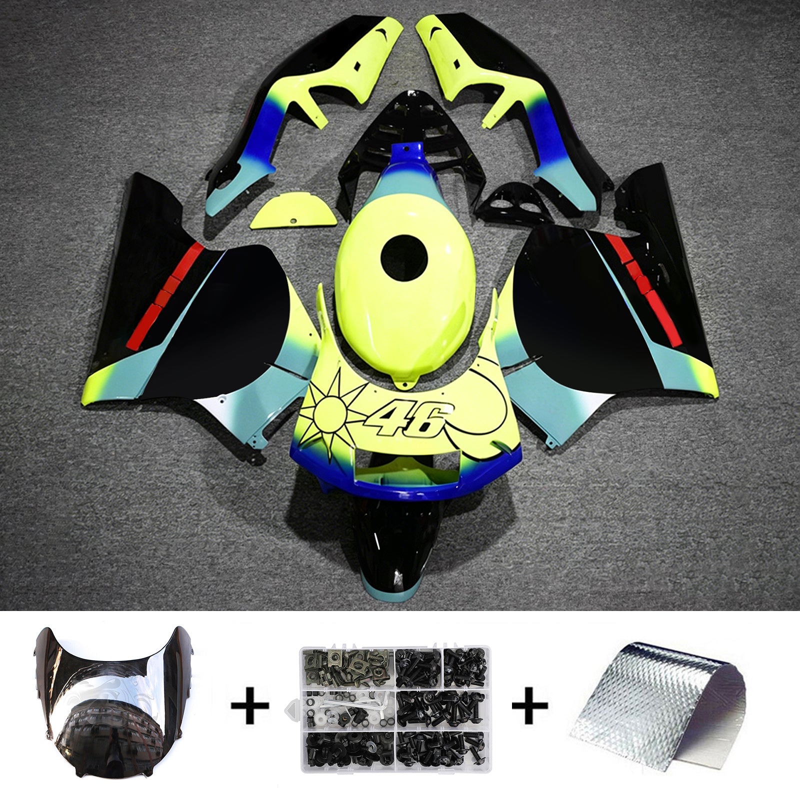 Injection Fairing Kit Bodywork Plastic ABS For Honda NSR250 PGM-4 1994-1996