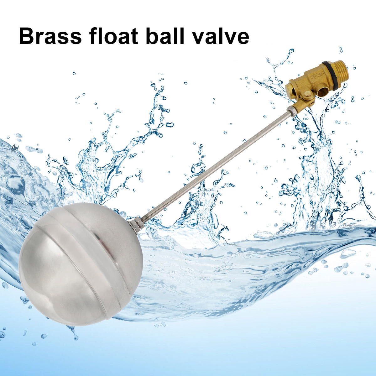 1/2" Male Thread Float Ball Valve Floating Ball Stainless Steel Water Sensor