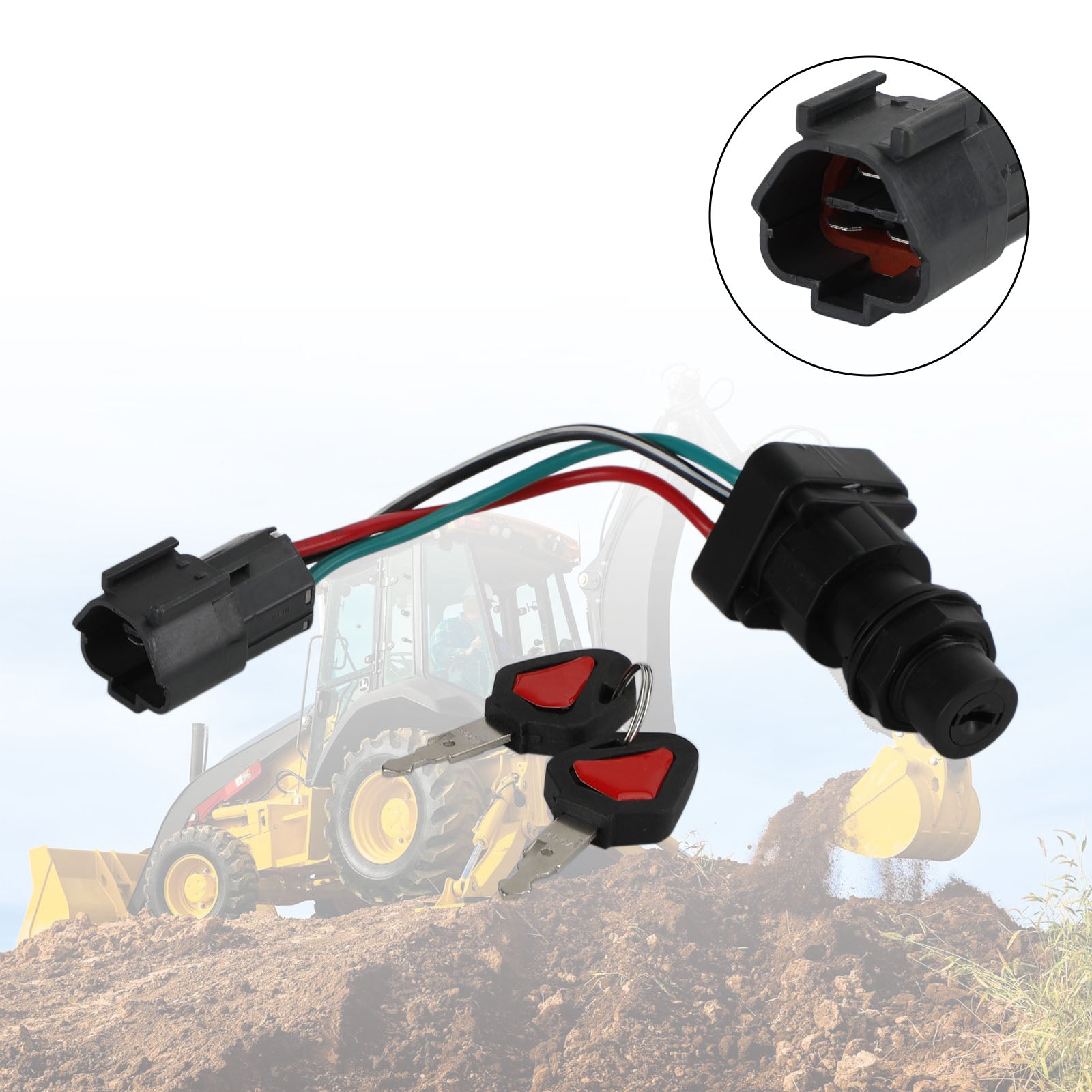 Starter Ignition Switch RC461-53962 For Kubota KX018 KX057 SVL75 SVL75C U27 U35