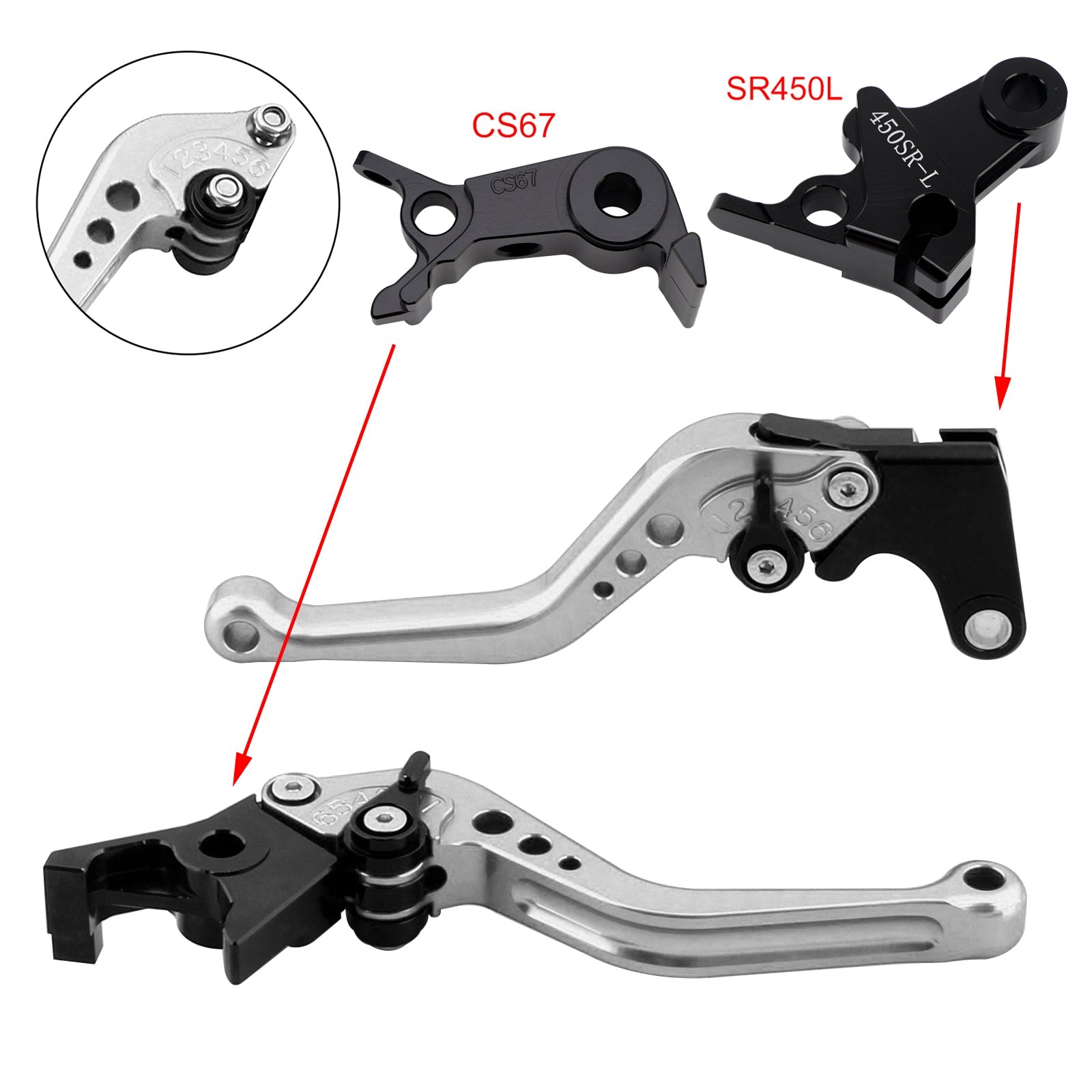NEW Short Clutch Brake Lever fit for VOGE DS900X 900DSX 2024-2026