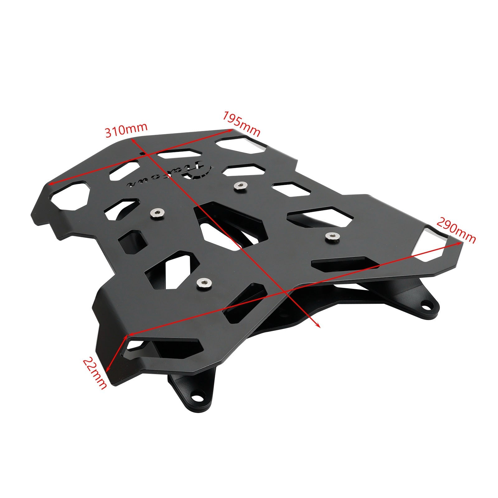 2021 2022 2023 2024 Yamaha Tracer 9 GT BLACK ALUMINUM TOP RACK CARRIER Generic