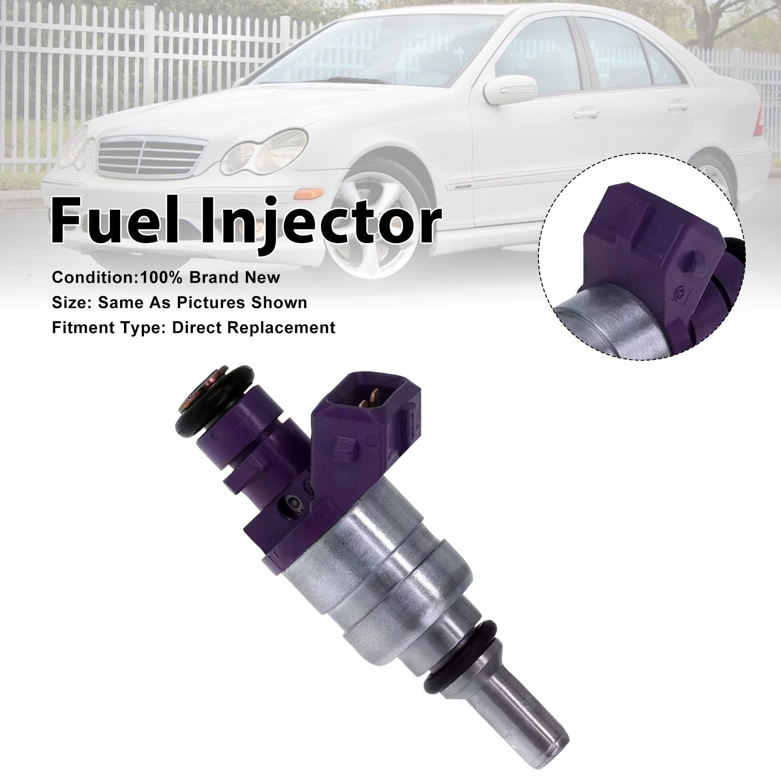 1Pcs Fuel Injector For Mercedes-Benz C230 2002 SLK230 2001-2004 0000787249
