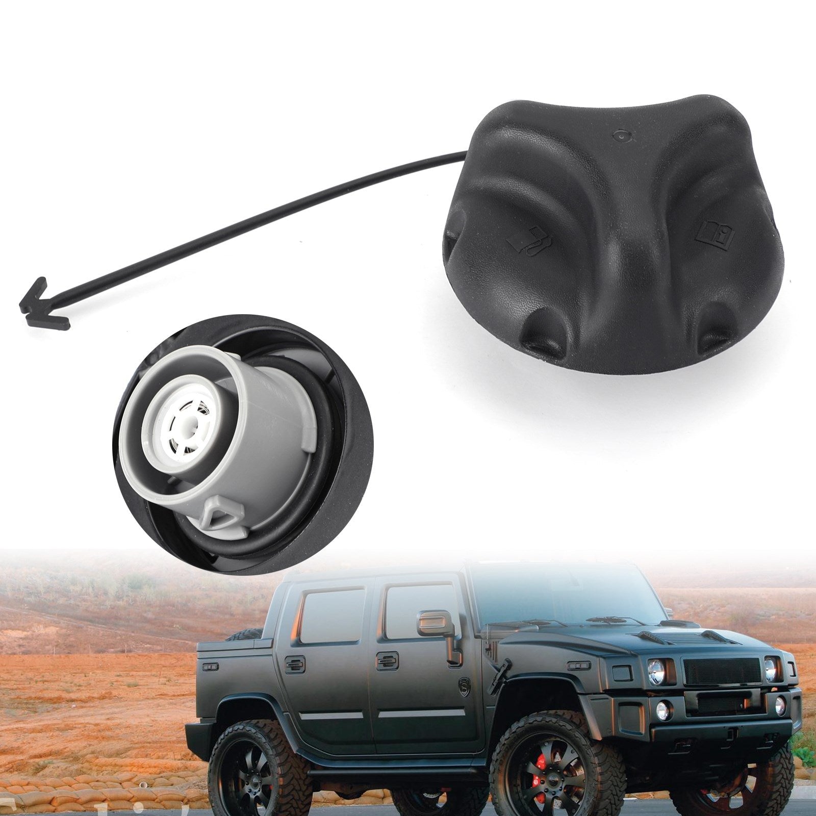 2004-2010 Hummer H2 H3 H3T GM 25827646 Fuel Tank Gas Cap