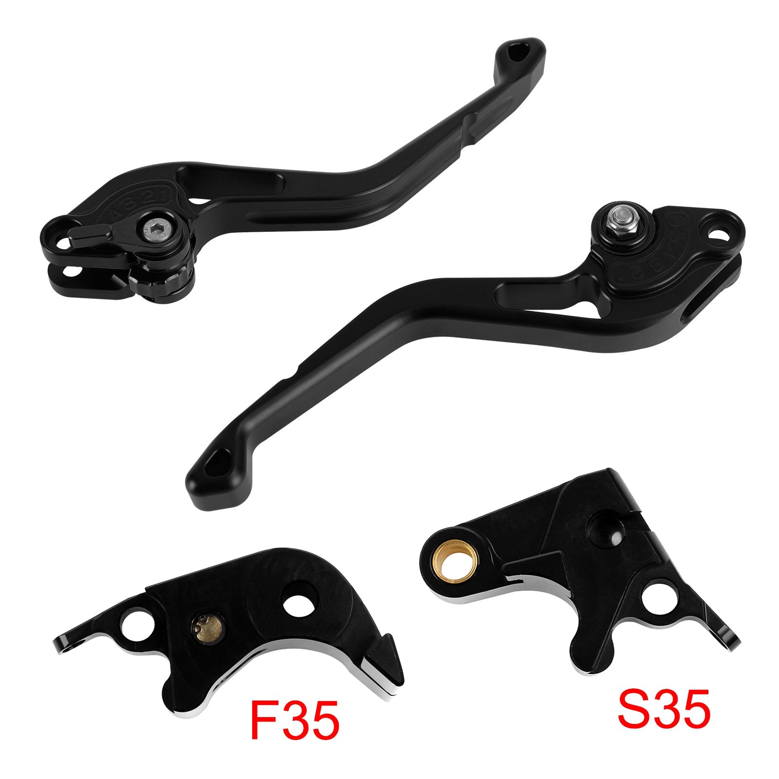 NEW Short Clutch Brake Lever fit for Suzuki GSXR600 06-10 GSXR1000 05-06 Black