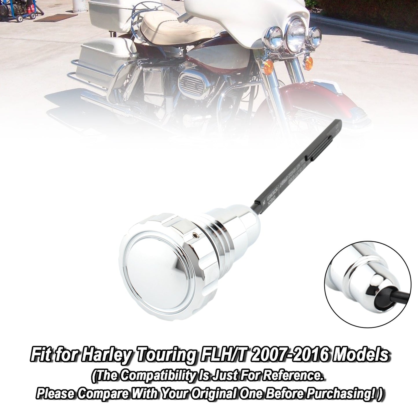 07-16 Harley Touring FLH/T Models Oil Dipstick Tank Cap Plug