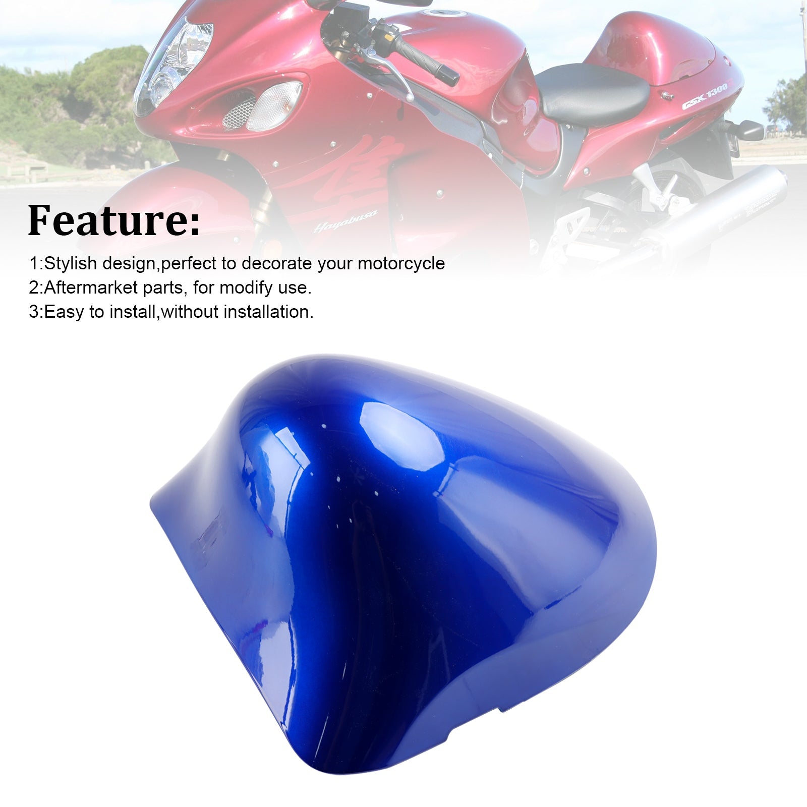 1999-2007 Suzuki GSX1300R GSX-R1300 Hayabusa Rear Seat Fairing Cover