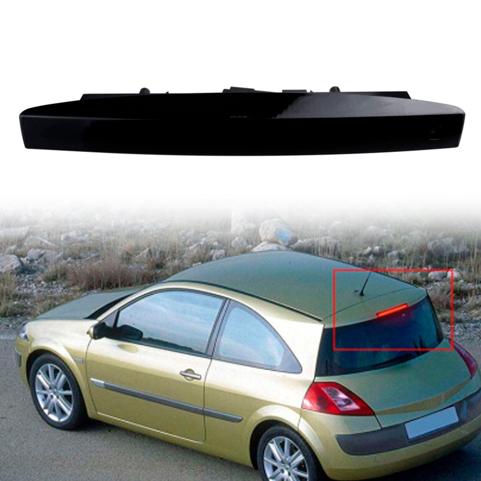 2003-2008 Renault Megane MK II Estate Black Lens Rear Third Brake Stop Light 8200175538