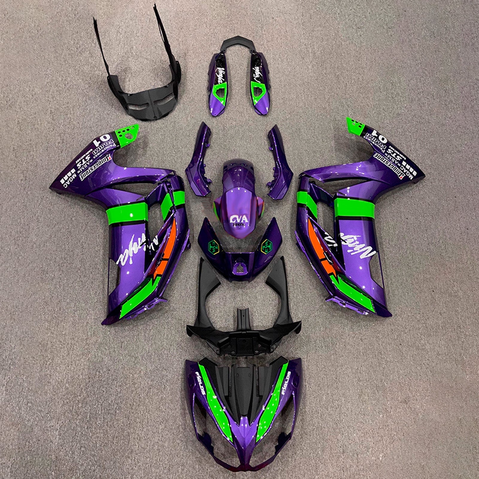 Injection Fairing Kit Bodywork Plastic ABS fit For Kawasaki ER-6F Ninja650 2012-2016