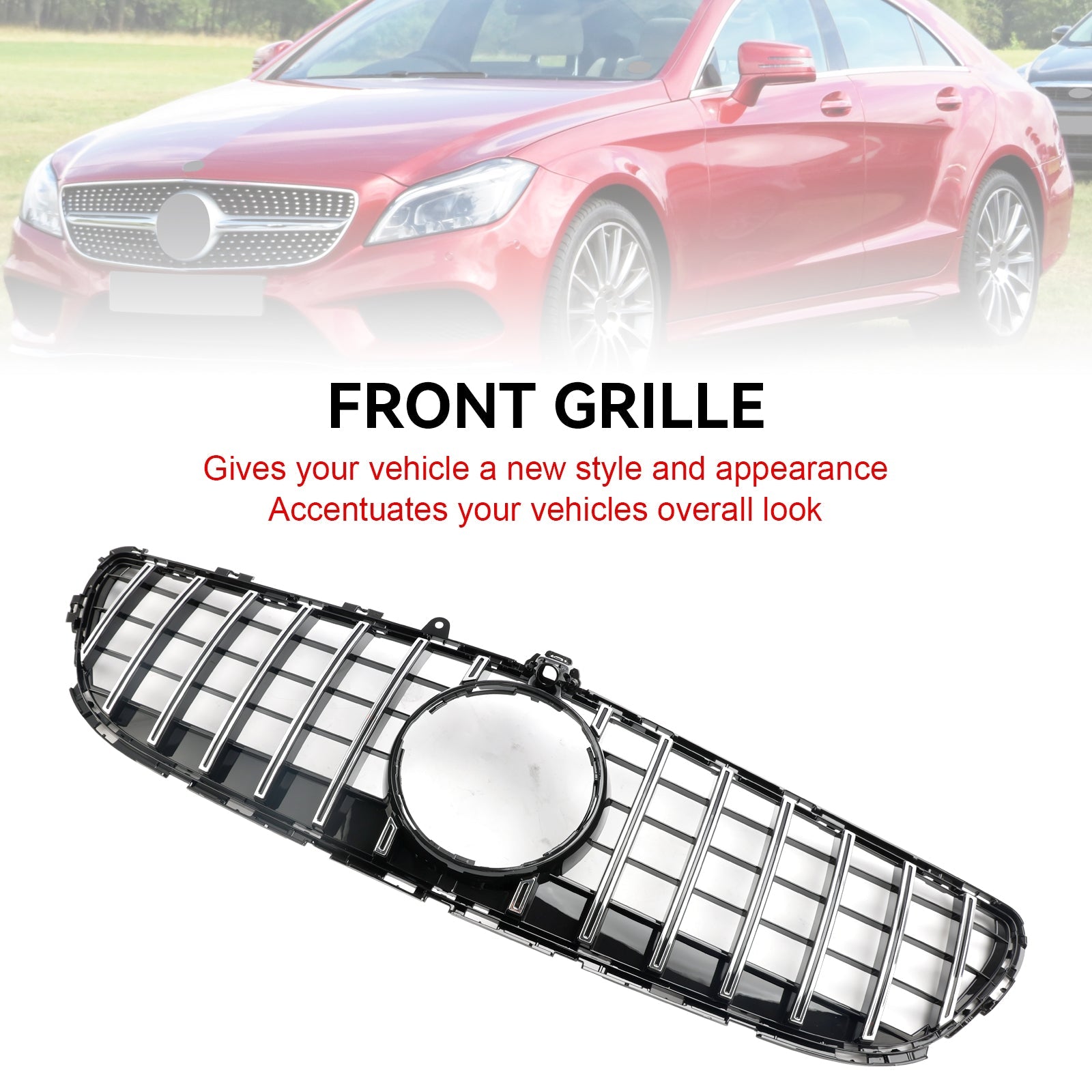 2015 2016 2017 2018 Mercedes Benz CLS-Class W218 CLS350 Front Bumper Grille Grill A2186200291
