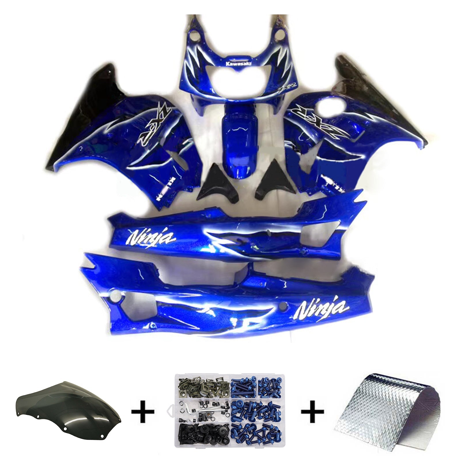 Injection Fairing Kit Bodywork Plastic ABS fit For Kawasaki ZXR400 1992-1996