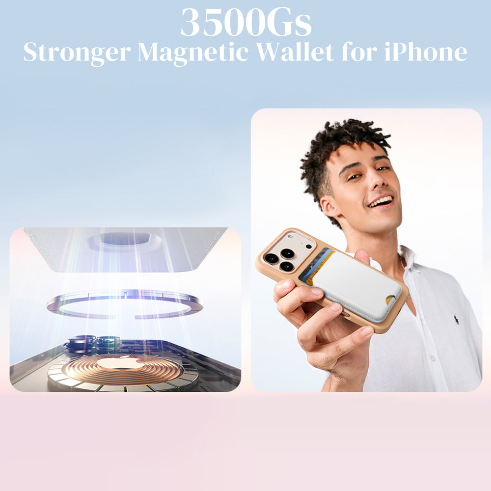 Magnetic Card Holder MagSafe Wallet RFID Protection for iPhone 17/16/15/14/13/12