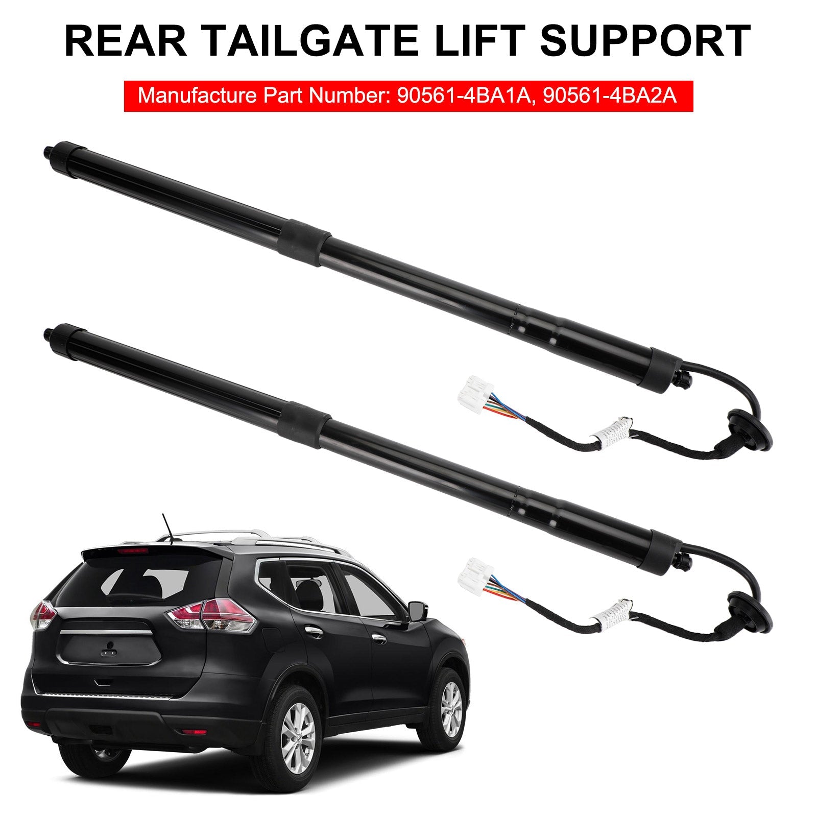 2PCS Electric Tailgate Struts 905614BA4A Fit Nissan Rogue S SL SV 2014-2019