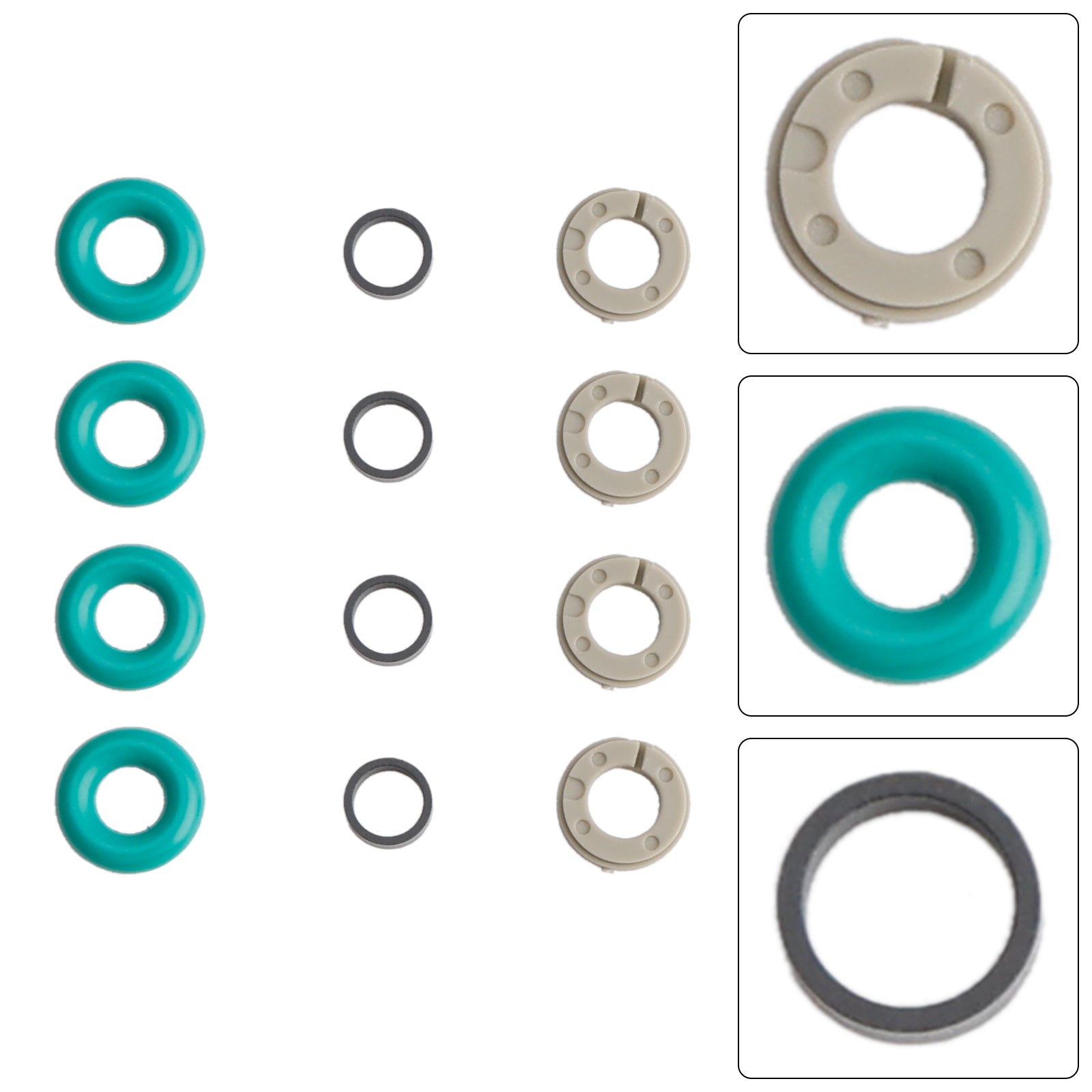 4PCS Fuel Injector Service Kit O-Ring 0261500354 Fit Audi Fit Skoda 1.2L 1.4L