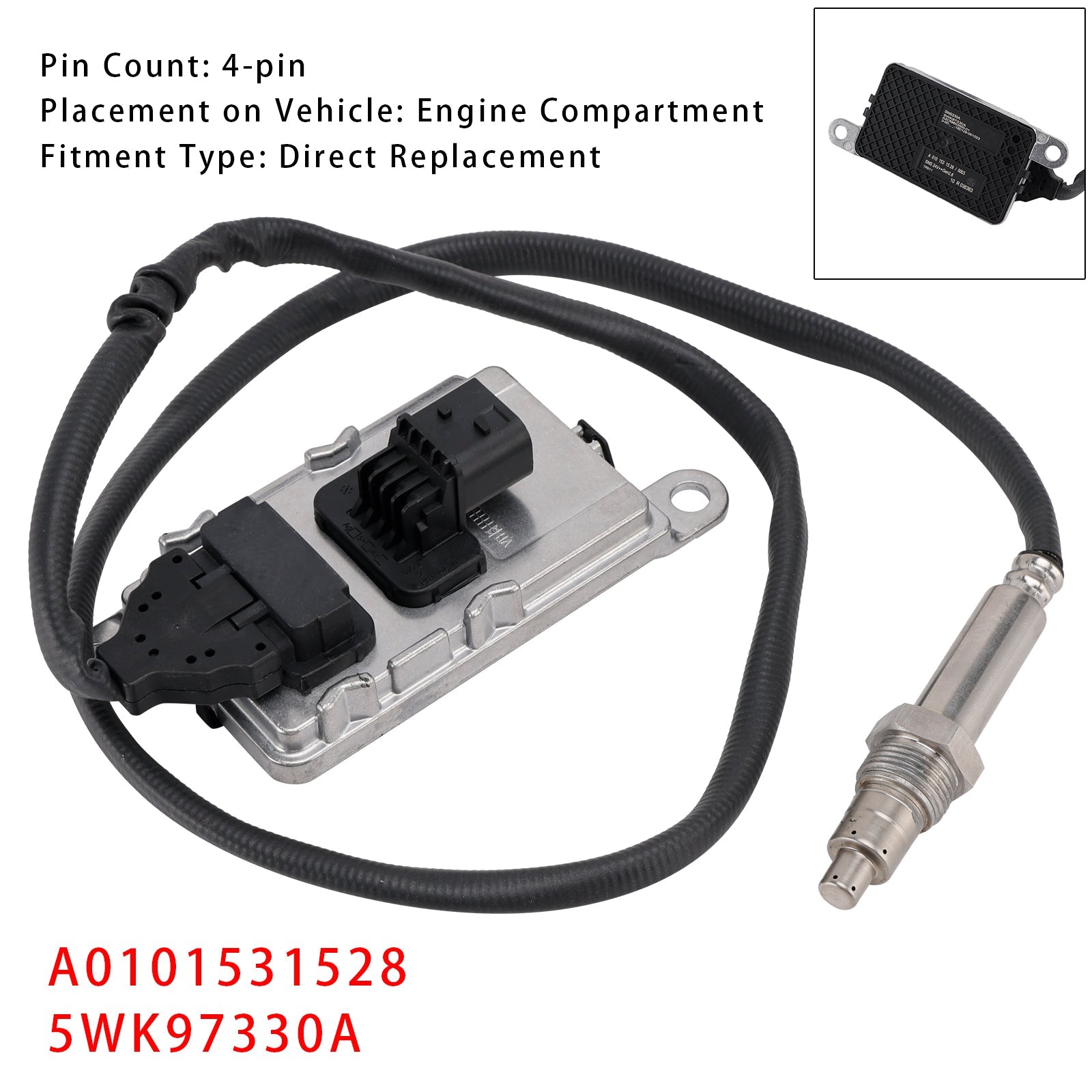 Benz Actros Atego Citan Euro6 Trcuk Nox Nitrogen Oxide Sensor A0101531528 5WK97330A