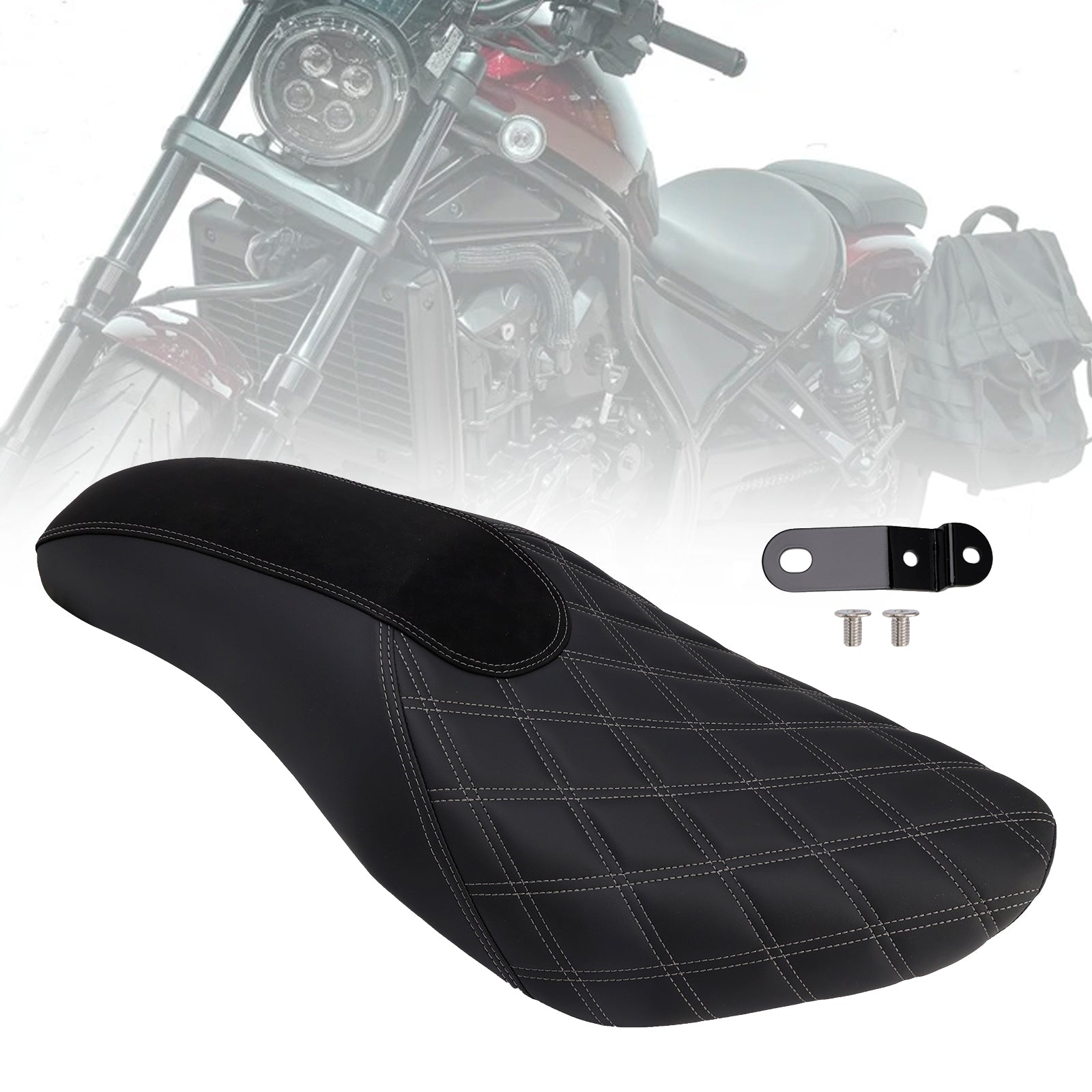 2021-2025 Honda Cm/Cmx1100 Complete Cushion Rider Passenger Seat Black