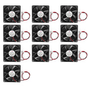 10PCS DC Brushless Cooling PC Computer Fan 24V 8025s 80x80x25mm 0.15A 2 Pin Wire