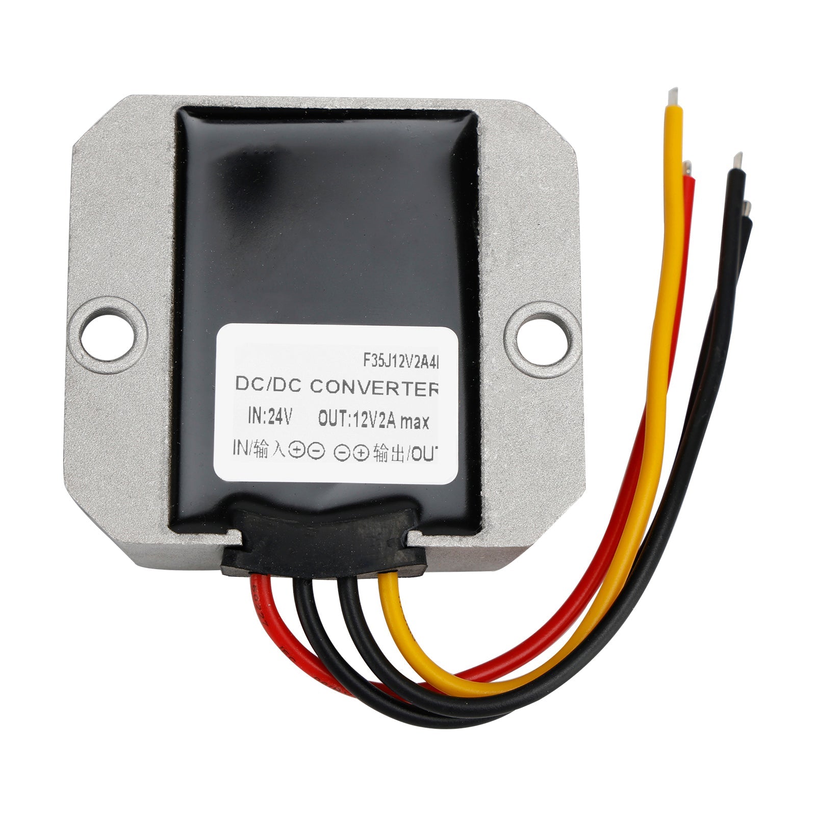 WaterProof 24V to 12V 2A 24W Step Down DC/DC Power Converter Regulator