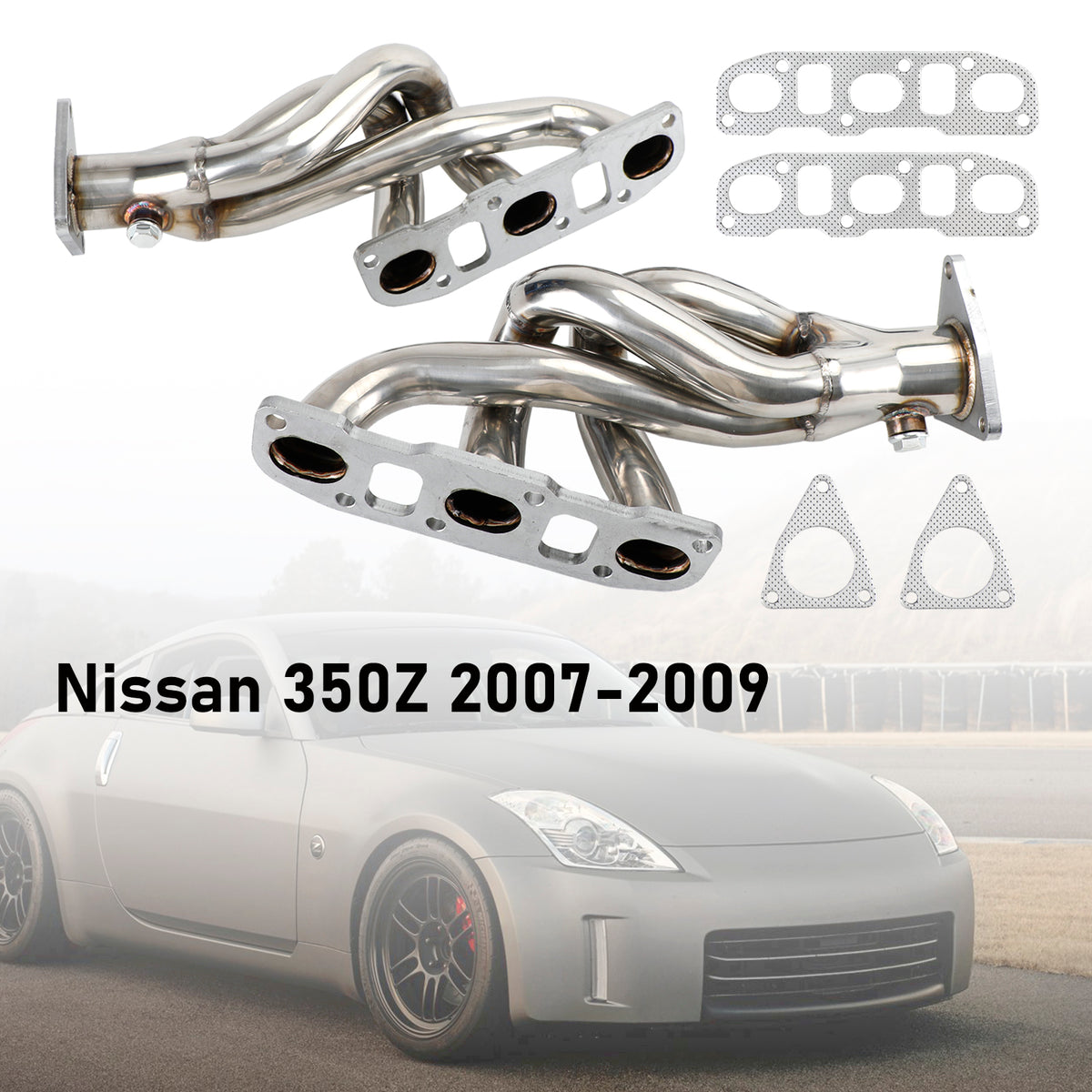 Stainless Steel Exhaust Header Manifold Fit Nissan 350Z 370Z Fit Infiniti G37
