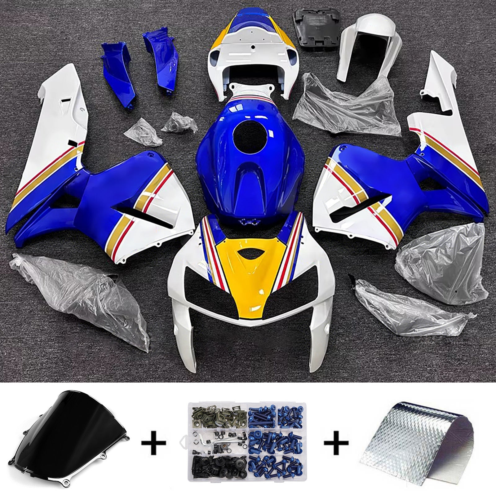 Injection Fairing Kit Bodywork Plastic ABS For Honda CBR600RR 2005-2006 F5