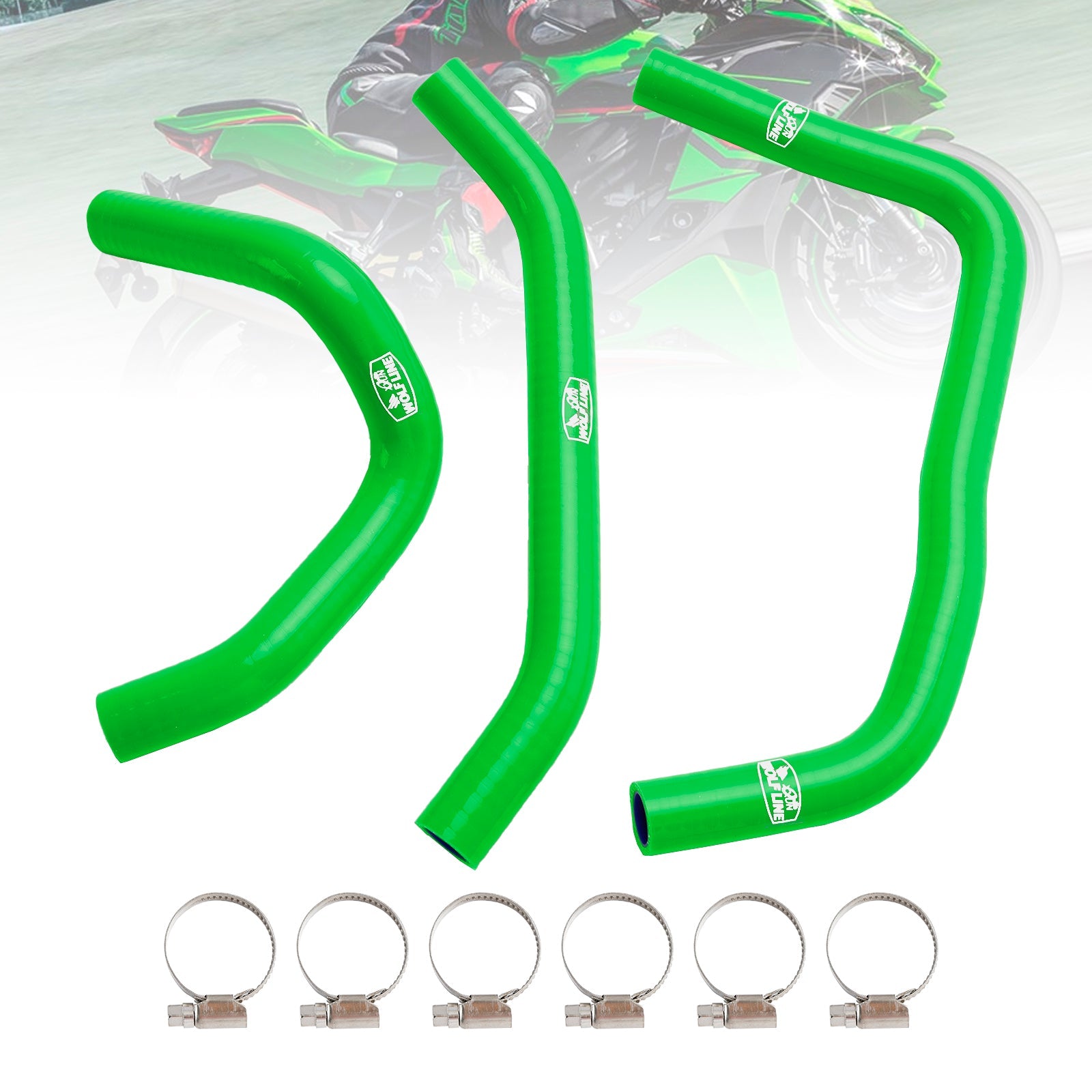 2023-2024 Kawasaki ZX4R ZX-4RR Silicone Radiator coolant Hose kit