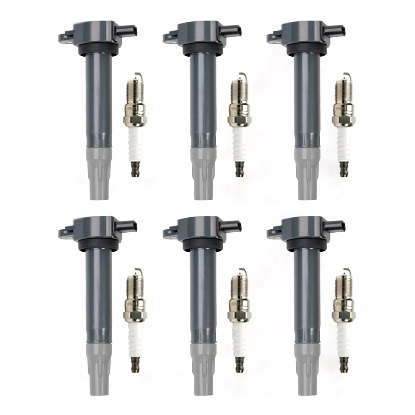 2009-2010 Dodge Challenger V6 3.5L 6pcs Ignition Coil & Spark Plugs UF502 4606869 4606869AA