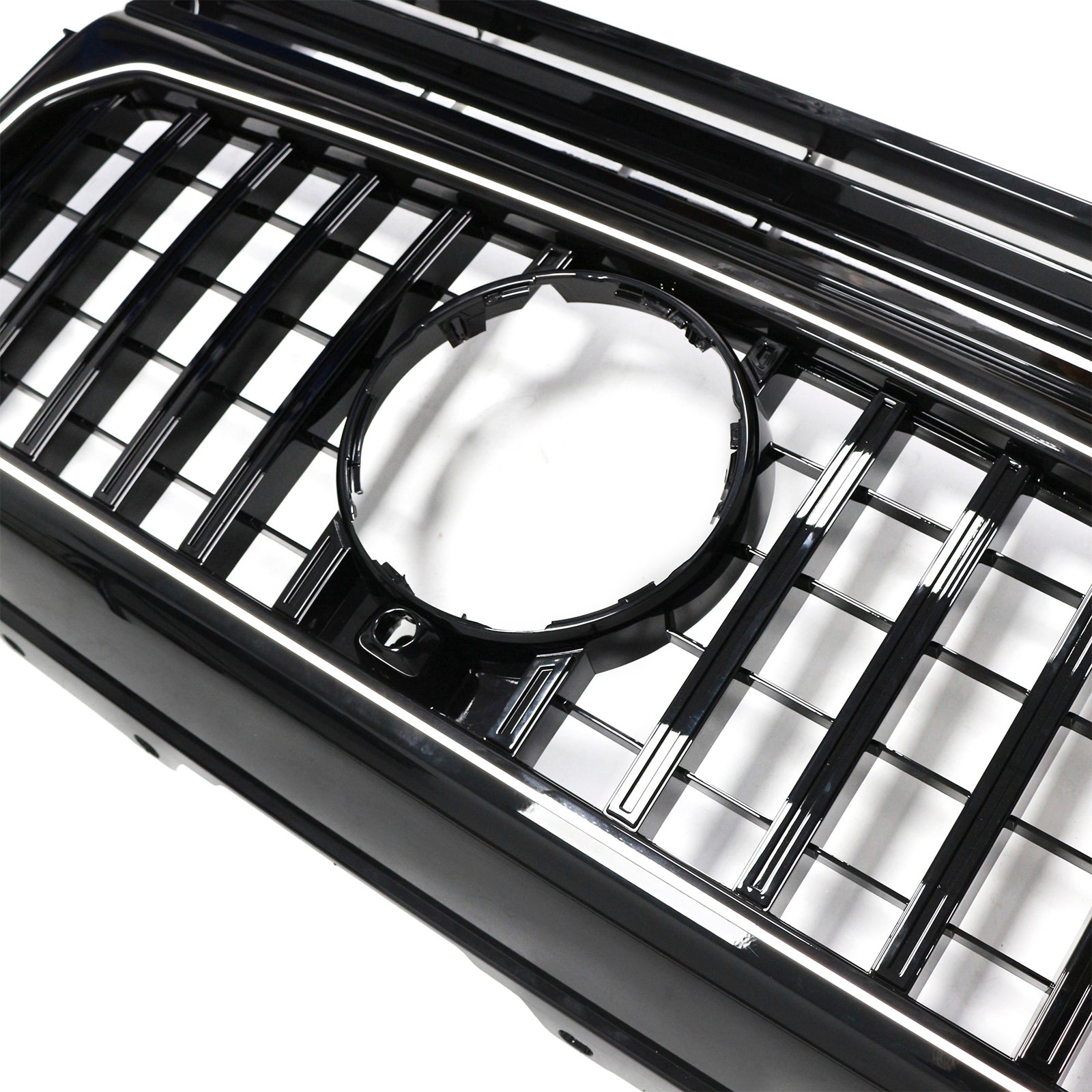 1990-2018 Mercedes Benz G-Class W463 With Camera Hole Gloss Black Front Bumper Grill Grille