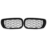 2002-2005 BMW E46 Saloon/Touring Facelift 4Dr Diamond Style Front Grille Black&Chrome/Chrome/Black Generic