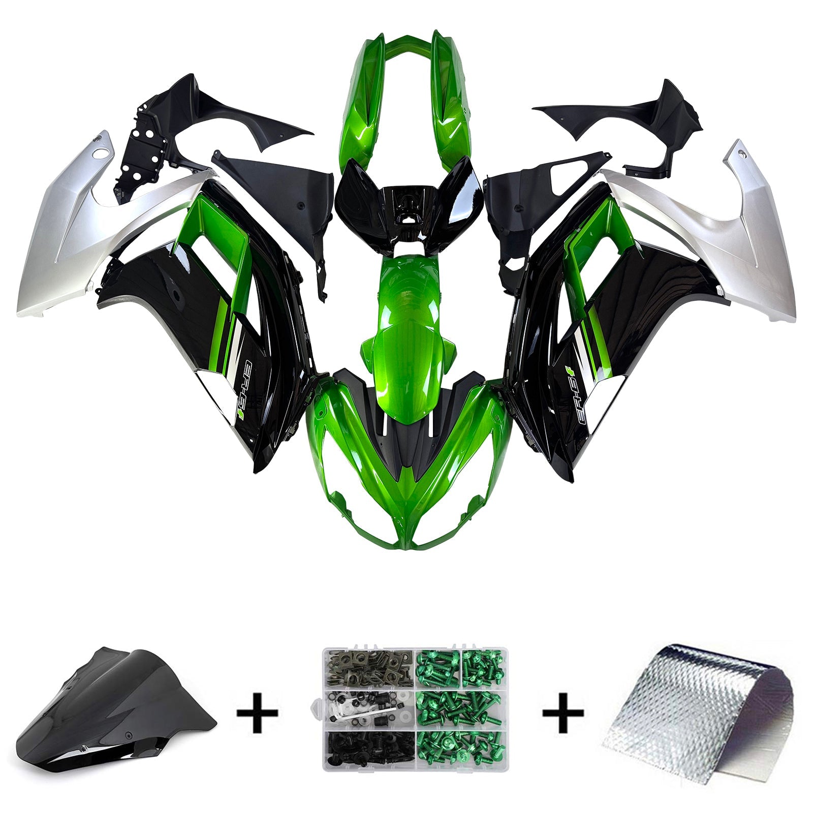 Injection Fairing Kit Bodywork Plastic ABS fit For Kawasaki ER6F Ninja650 2012-2016
