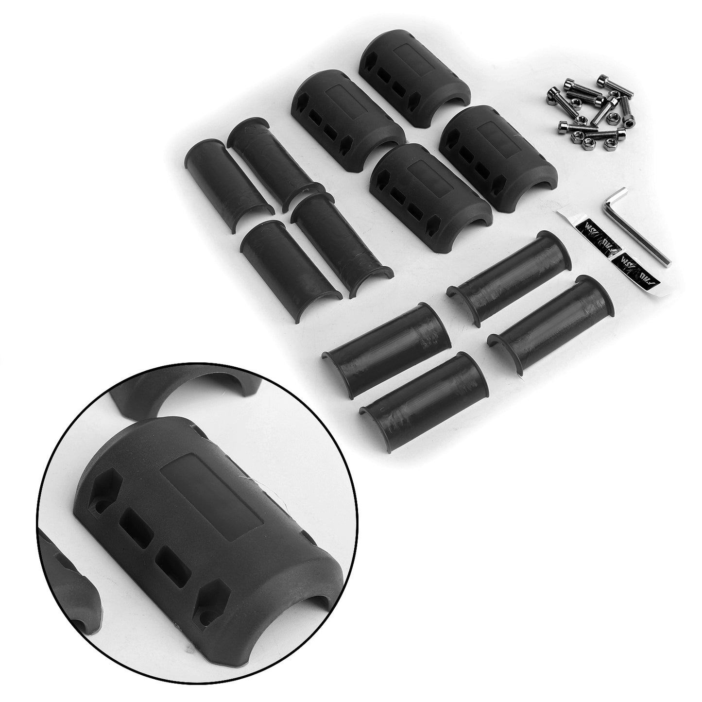 22mm-25mm-28mm 2x Motorcycle Engine Frame Bar Protection Guard Bumper Decor Block Ground Crash Slider Pads