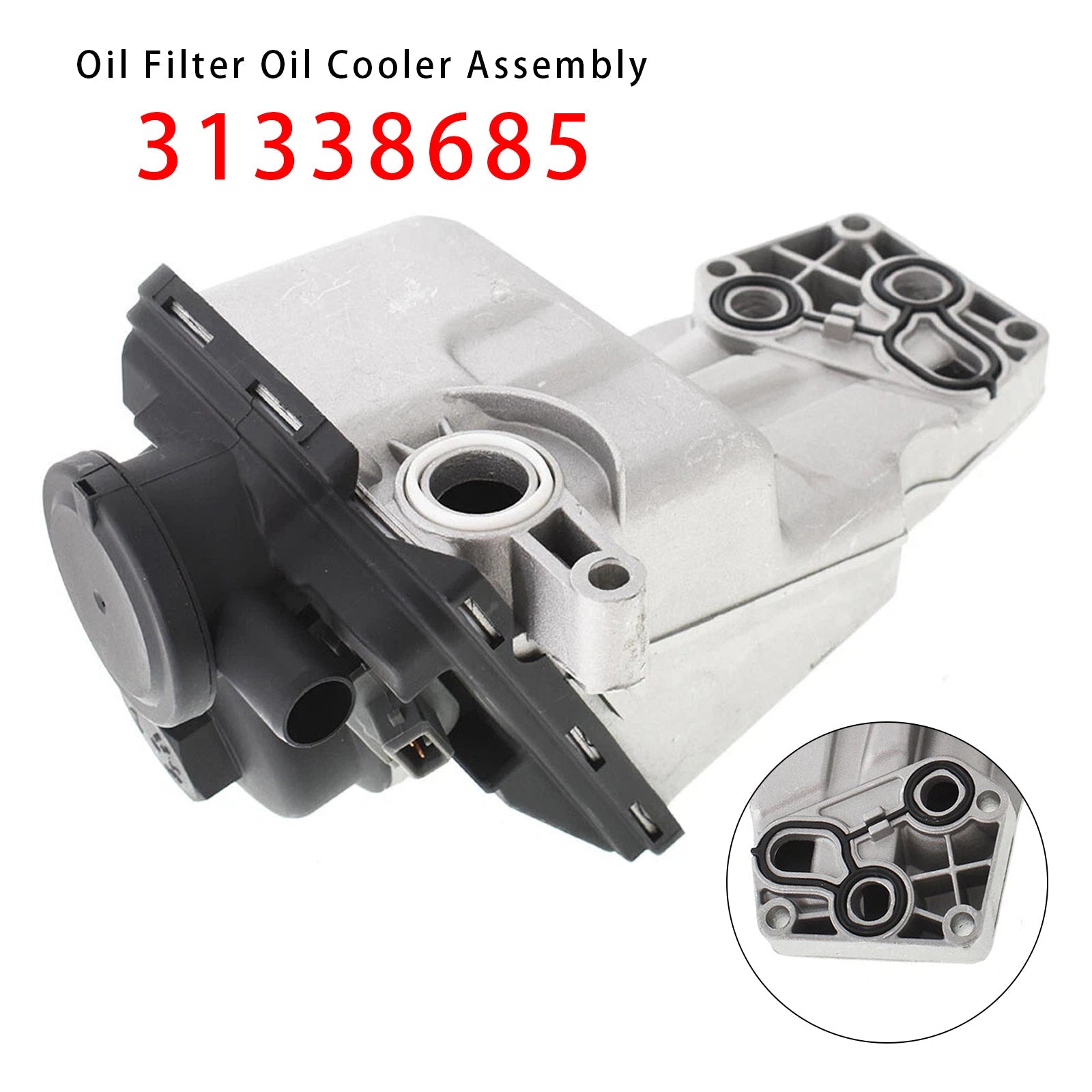 2016 Volvo S60 (submodel: T5 Inscription Platinum, T5 Inscription Premier) Oil Filter Oil Cooler Assembly