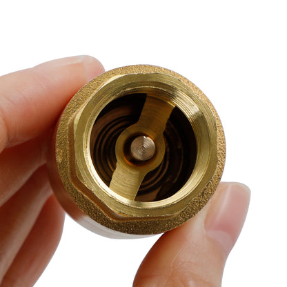 Brass Check Valve G1/2" G3/4" G1" M To F Thread Non-Return Backflow Prevention, G1/2"