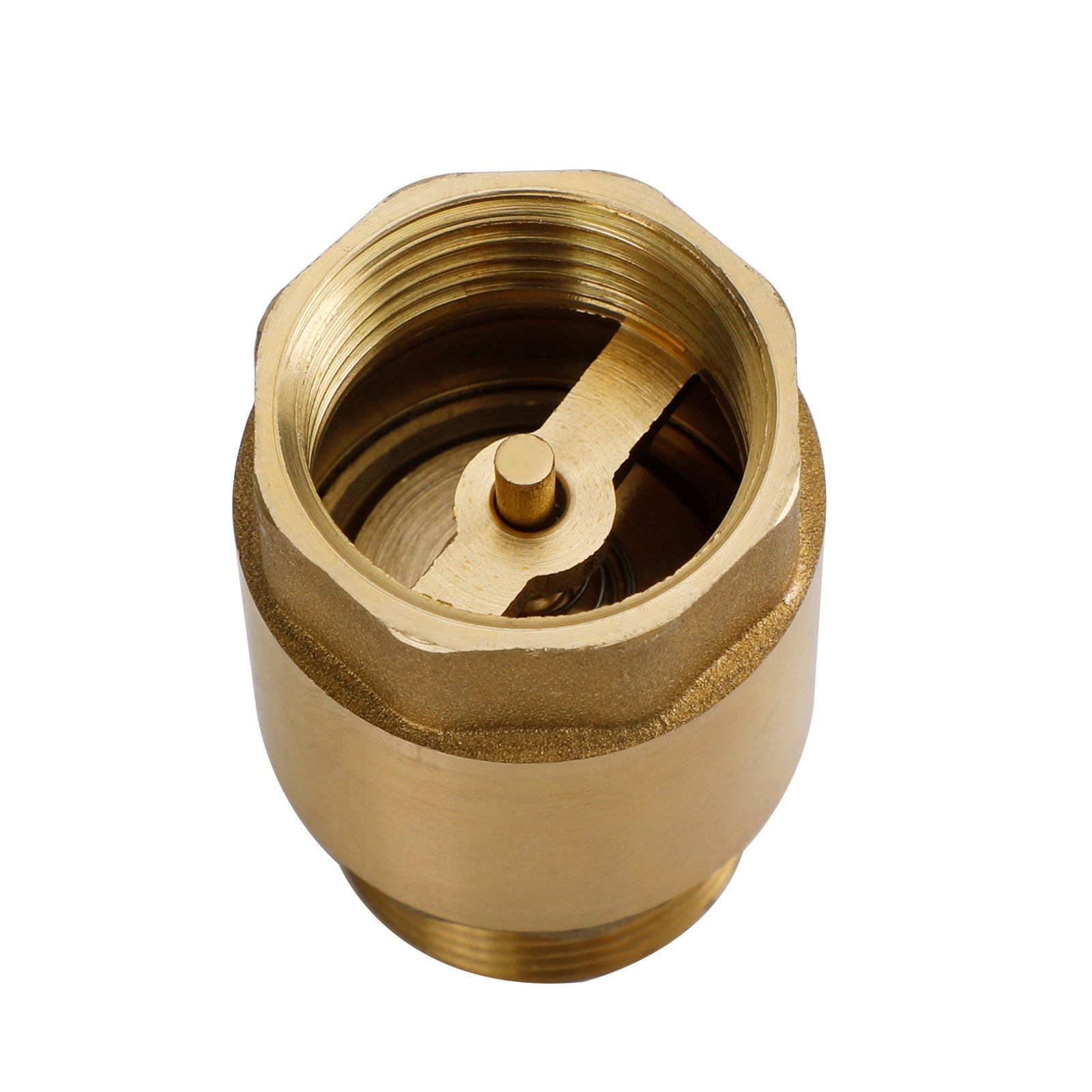 Brass Check Valve G1/2" G3/4" G1" M To F Thread Non-Return Backflow Prevention, G1/2"