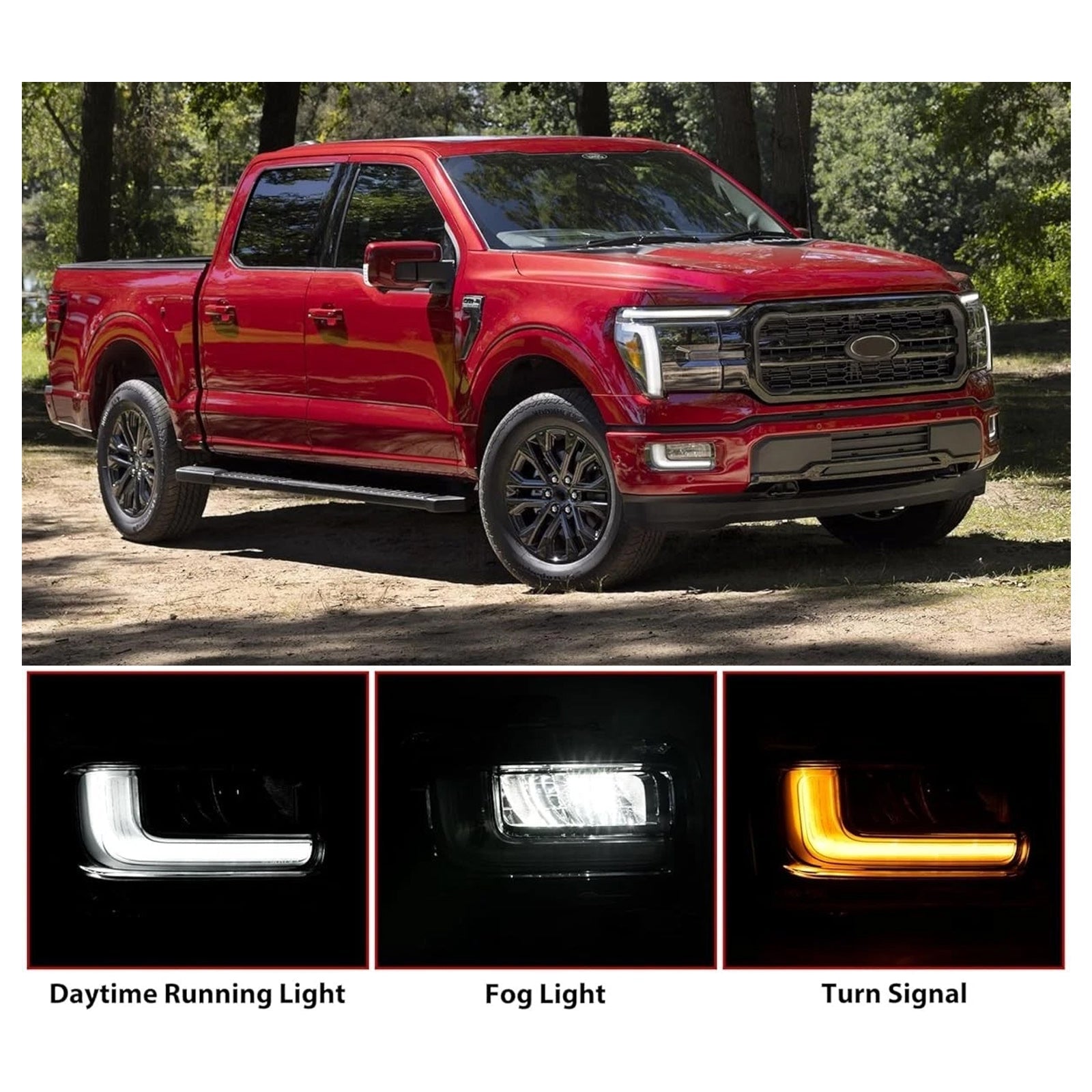 2024-2025 Ford F150 Right LED Front Fog Light Lamp RL3415A254AB RL3Z-15200-A