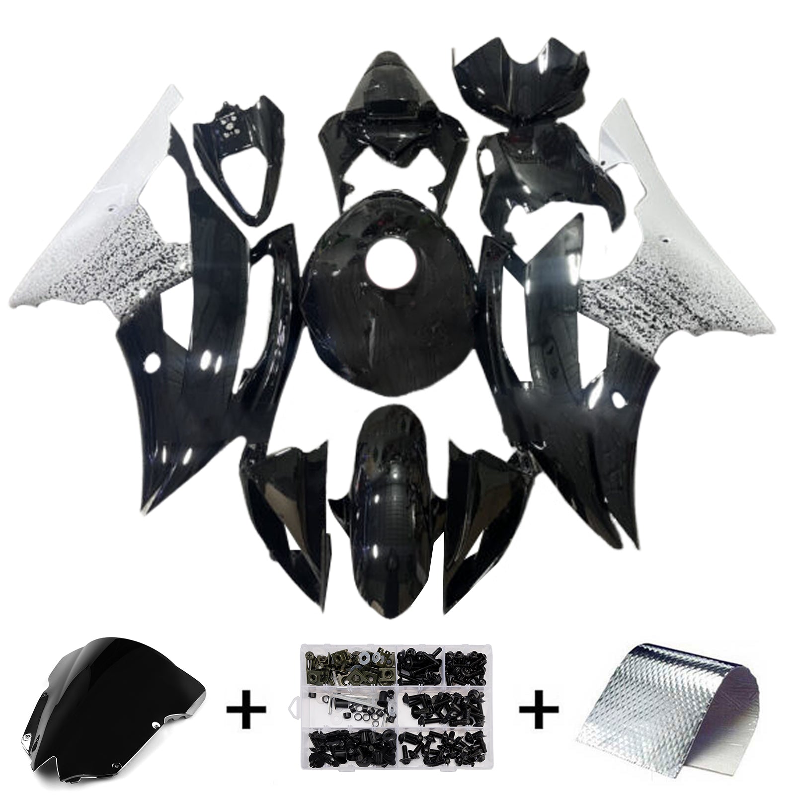 Injection Fairing Kit Bodywork Plastic ABS For Yamaha YZFR6 YZF-R6 2008-2016