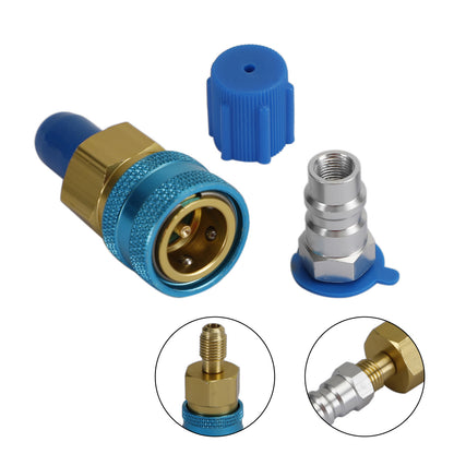Low Side Quick Coupler R1234YF To R134A Ac Charging Hose Adapter Fitting