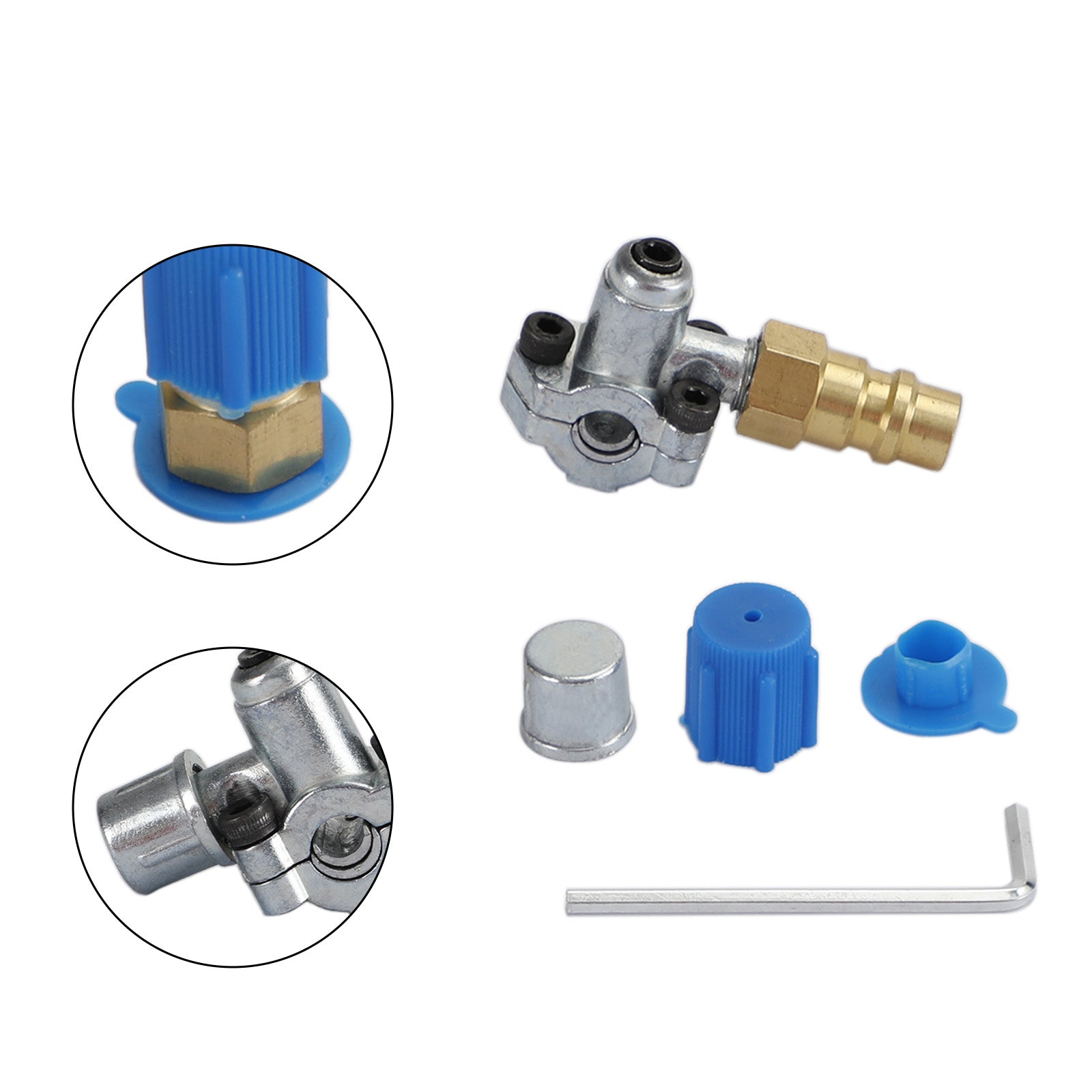 Refrigerant R12 R22 R134A A/C Retrofit Valve&BPV31 Bullet Piercing Tap Kits