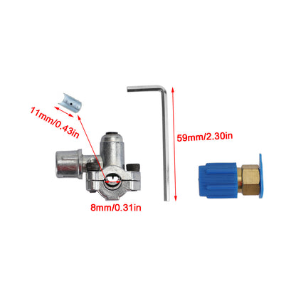 Refrigerant R12 R22 R134A A/C Retrofit Valve&BPV31 Bullet Piercing Tap Kits