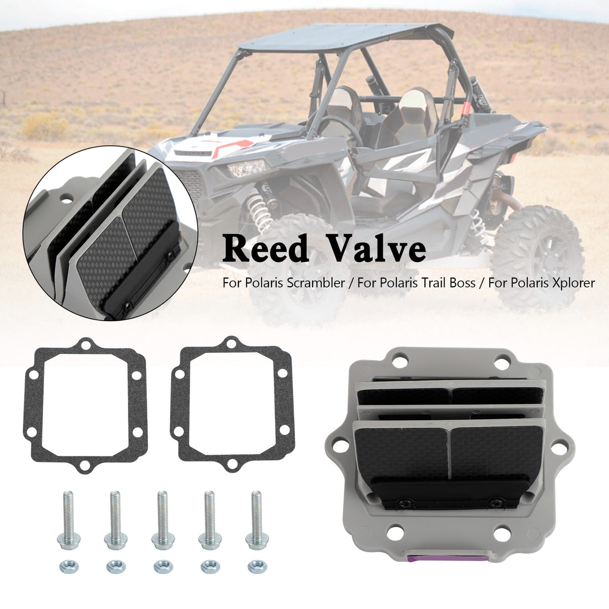 2000-2002 Polaris Scrambler 400 2x4 V2R131 Reed Valve Generic