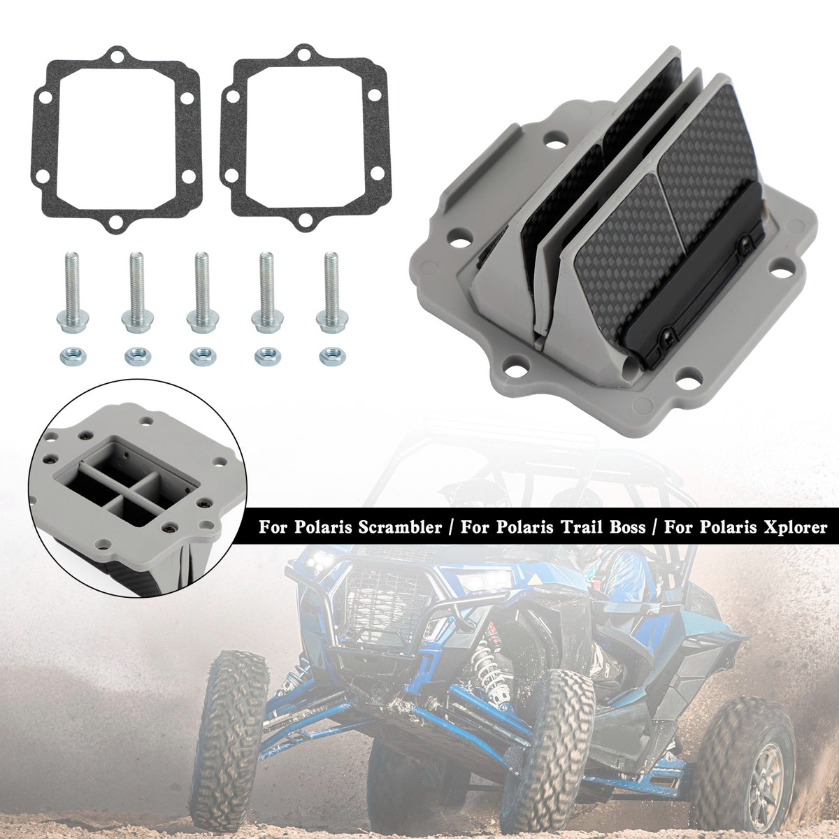 2000-2002 Polaris Scrambler 400 2x4 V2R131 Reed Valve Generic