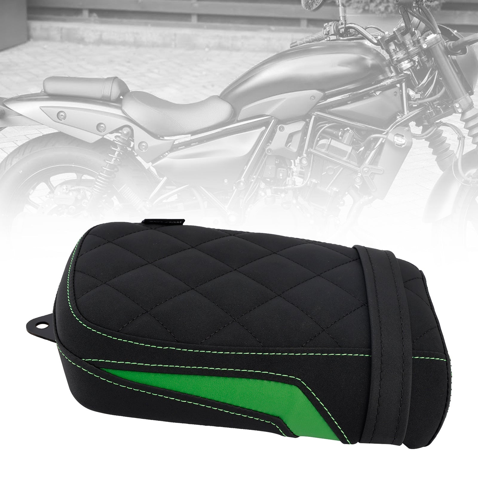 2024-2025 Kawasaki Eliminator 500 Rear Seat Passenger Cushion Flat Pu Black