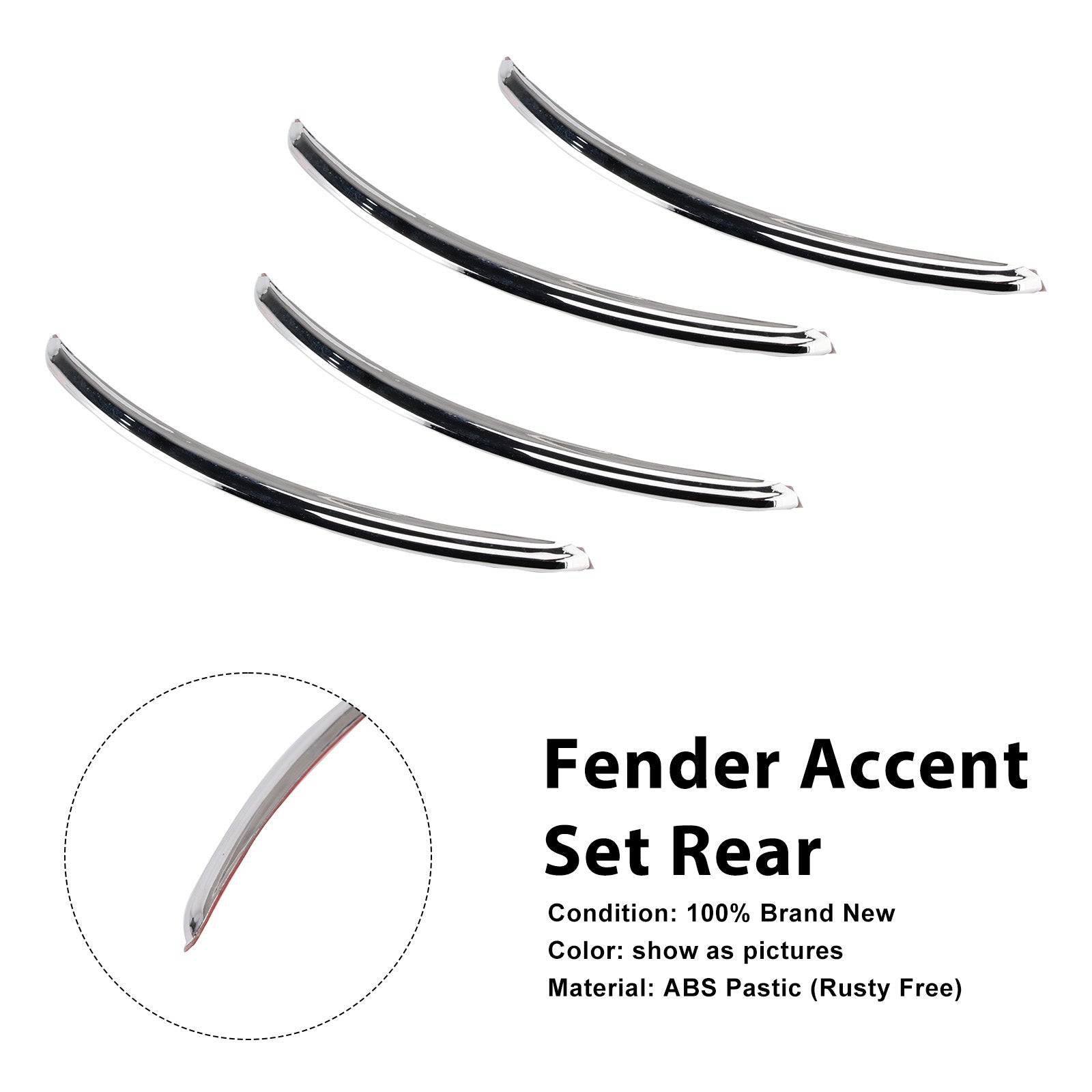 Rear Fender Accent Set For FLHX Street Glide 2006-2013