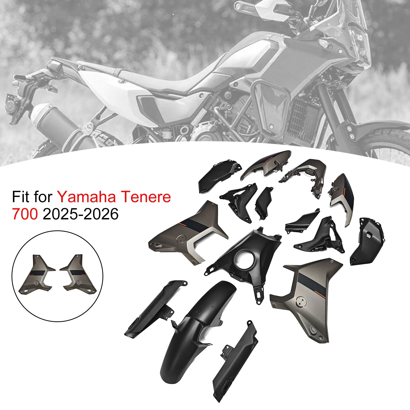 Injection Bodywork Fairing Kit for Yamaha Tenere 700 T700S 2025-2026