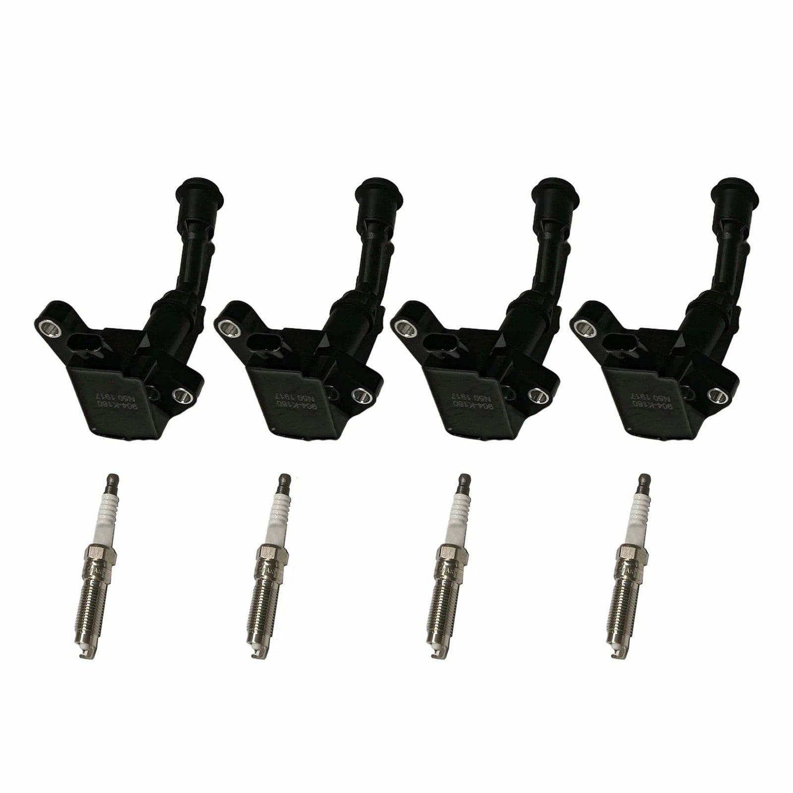 2017-2019 For Ford Escape l4 1.5l 4X Ignition Coil + 4X Spark Plug UF735 DS7Z12029A