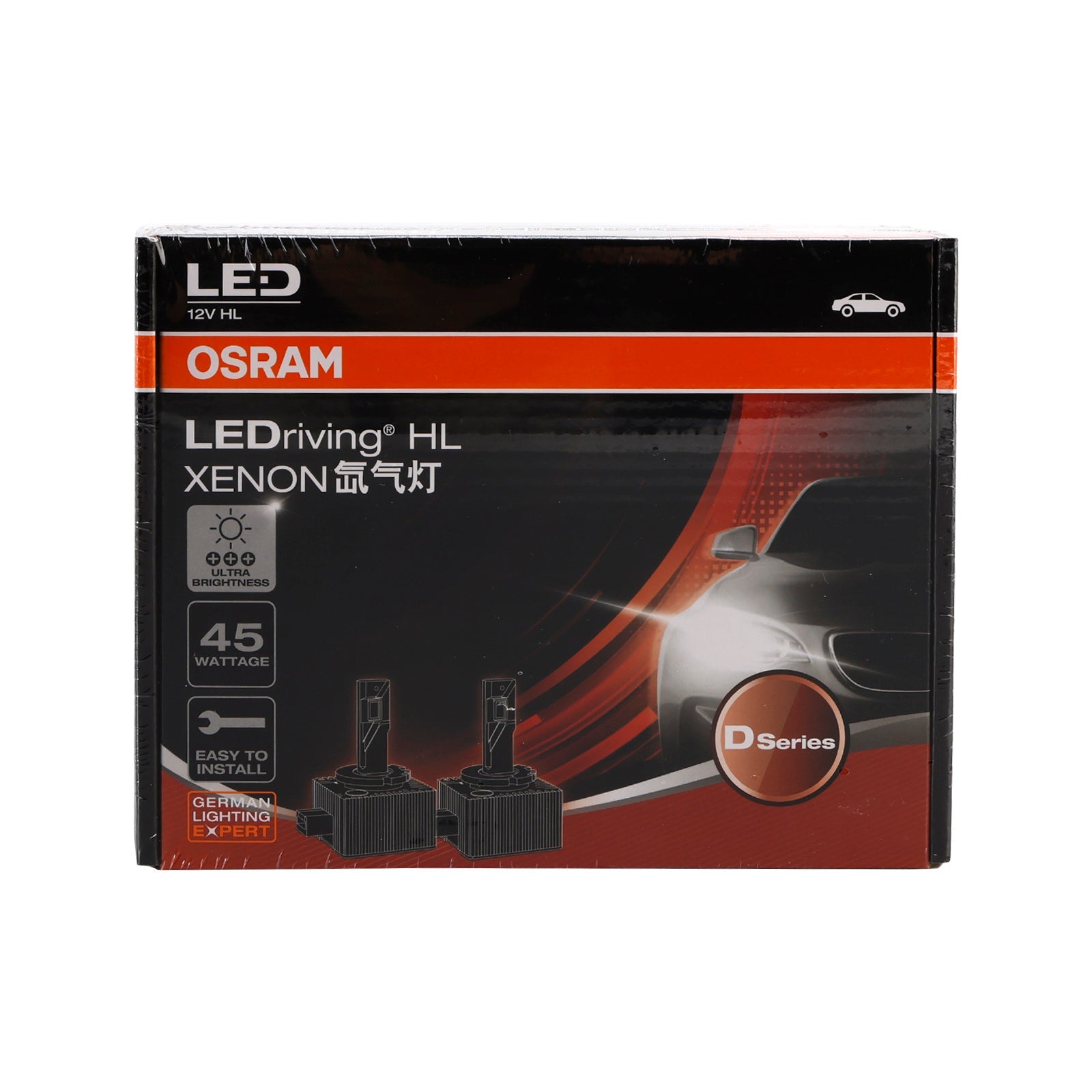 2PCS Car Light LED-HL D1S 166140CW 45W 6000K For OSRAM