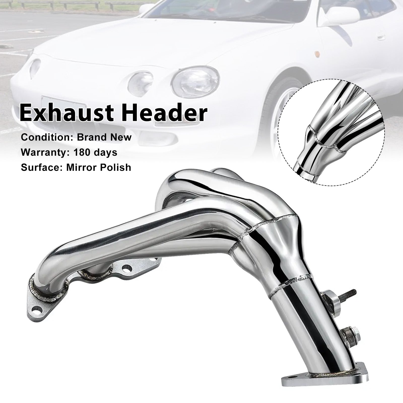 1990-1999 TOYOTA CELICA GT/GTS 2.2L Stainless Steel Exhaust Manifold Header Fit