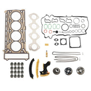 2002/05-2007/02 Mercedes-Benz C-Klasse W203 C 200 Kompressor Timing Chain Kit & Camshaft Gears & Head gGasket Set 2710500647