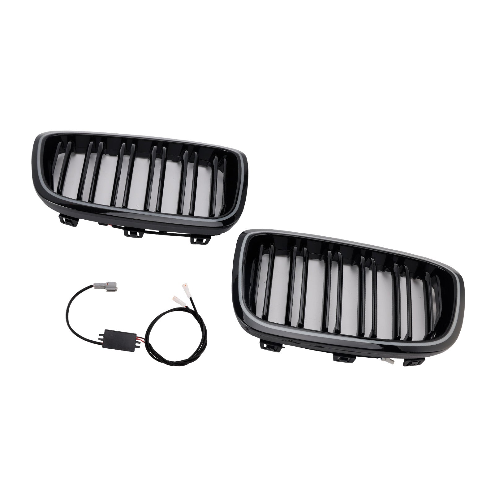 2012-2014 BMW 1 Series F20 F21 2PCS Front Bumper Kidney Grille Grill 551137239021