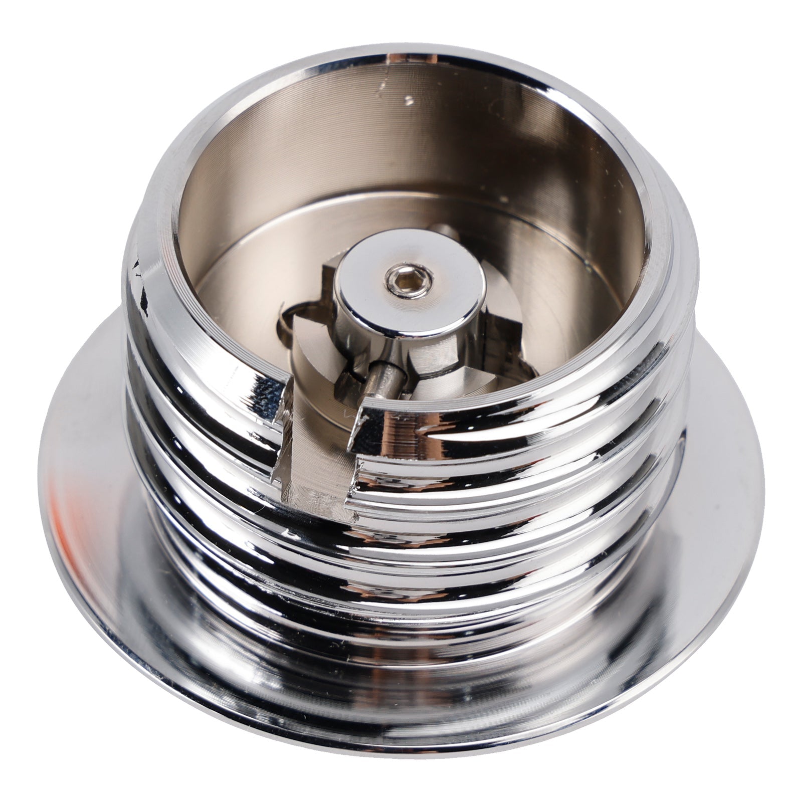 Chrome Billet Aluminum Pop Up Screw In Gas Cap Set For Touring Softail Dyna