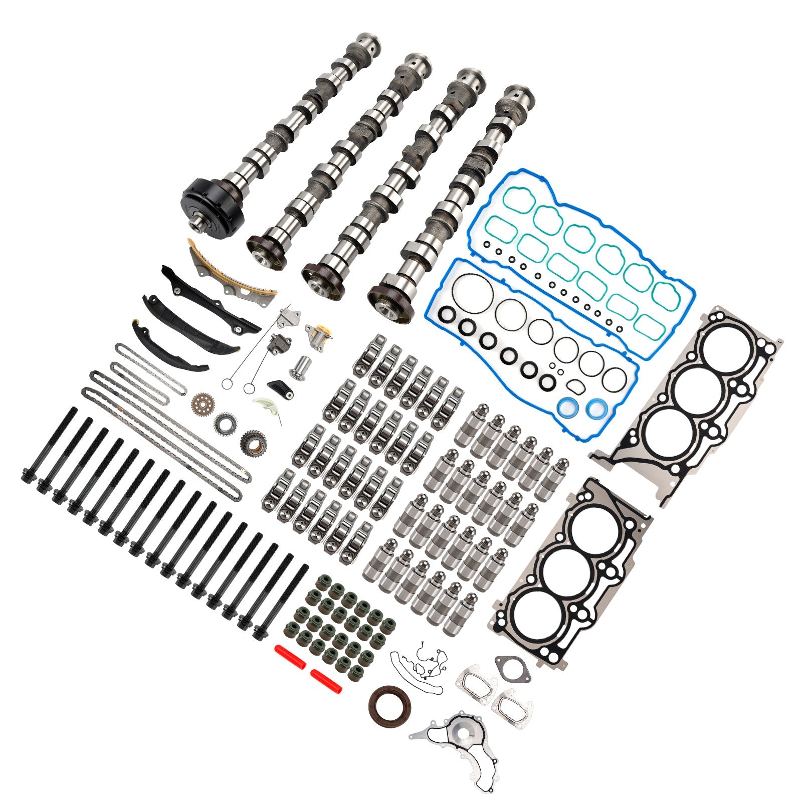 2011-2015 Jeep Grand Cherokee 3.6L V6 Engine Camshafts Rockers Lifters Timing Chain